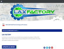 Tablet Screenshot of laxfactory.com